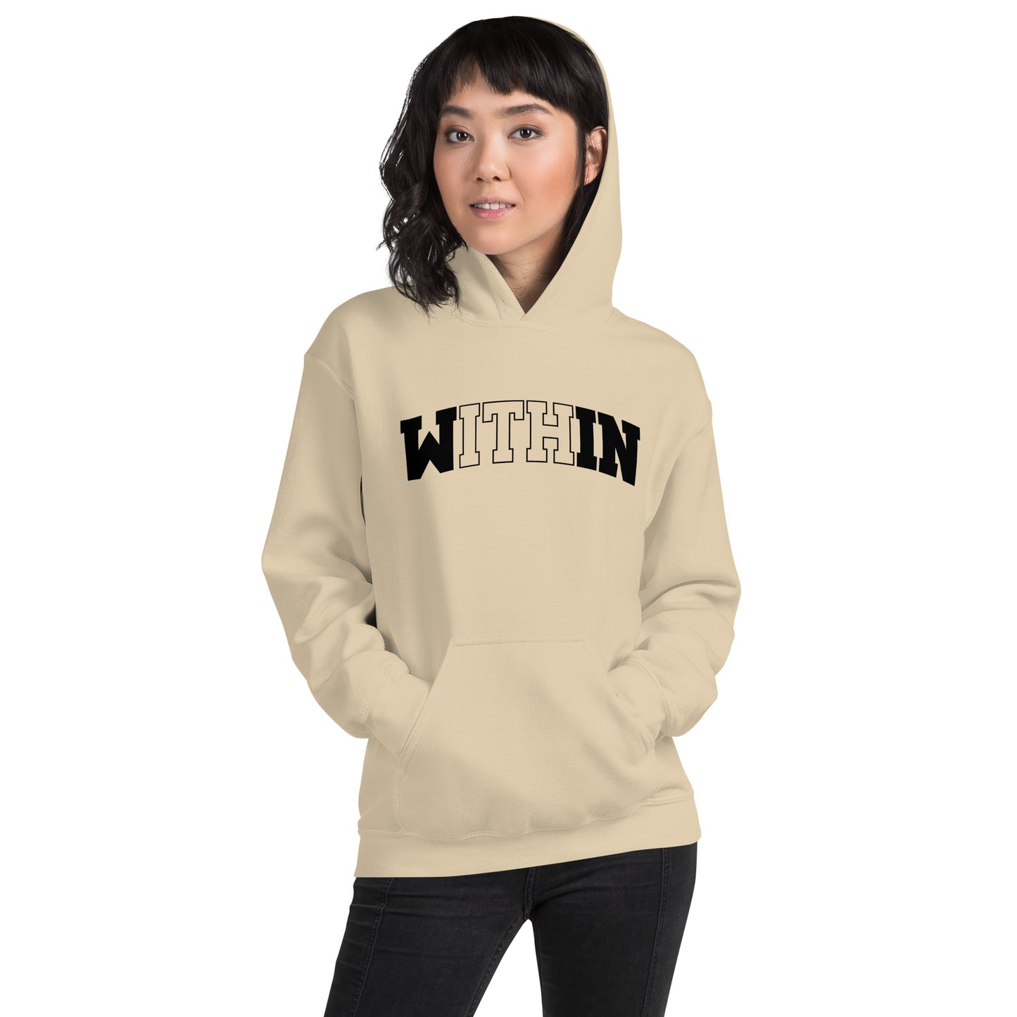 Black lettered Within Hoodie