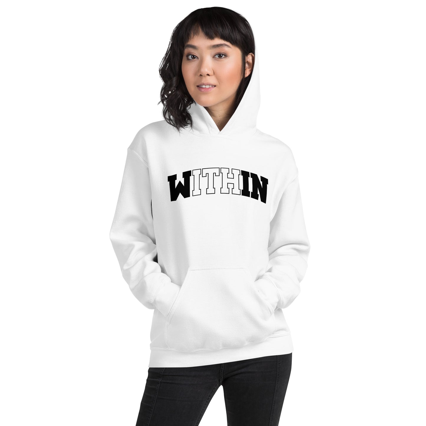 Black lettered Within Hoodie