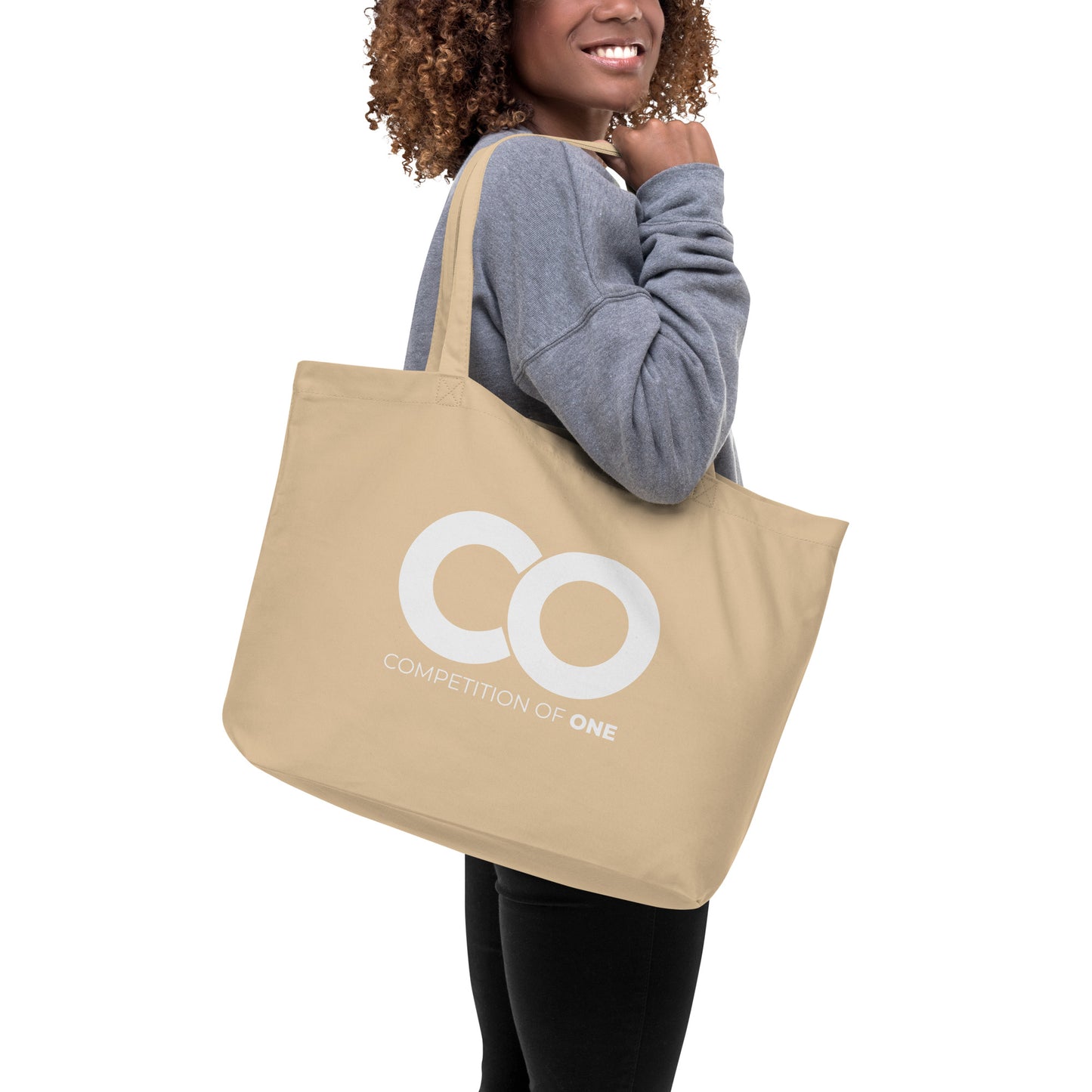 Large organic tote bag