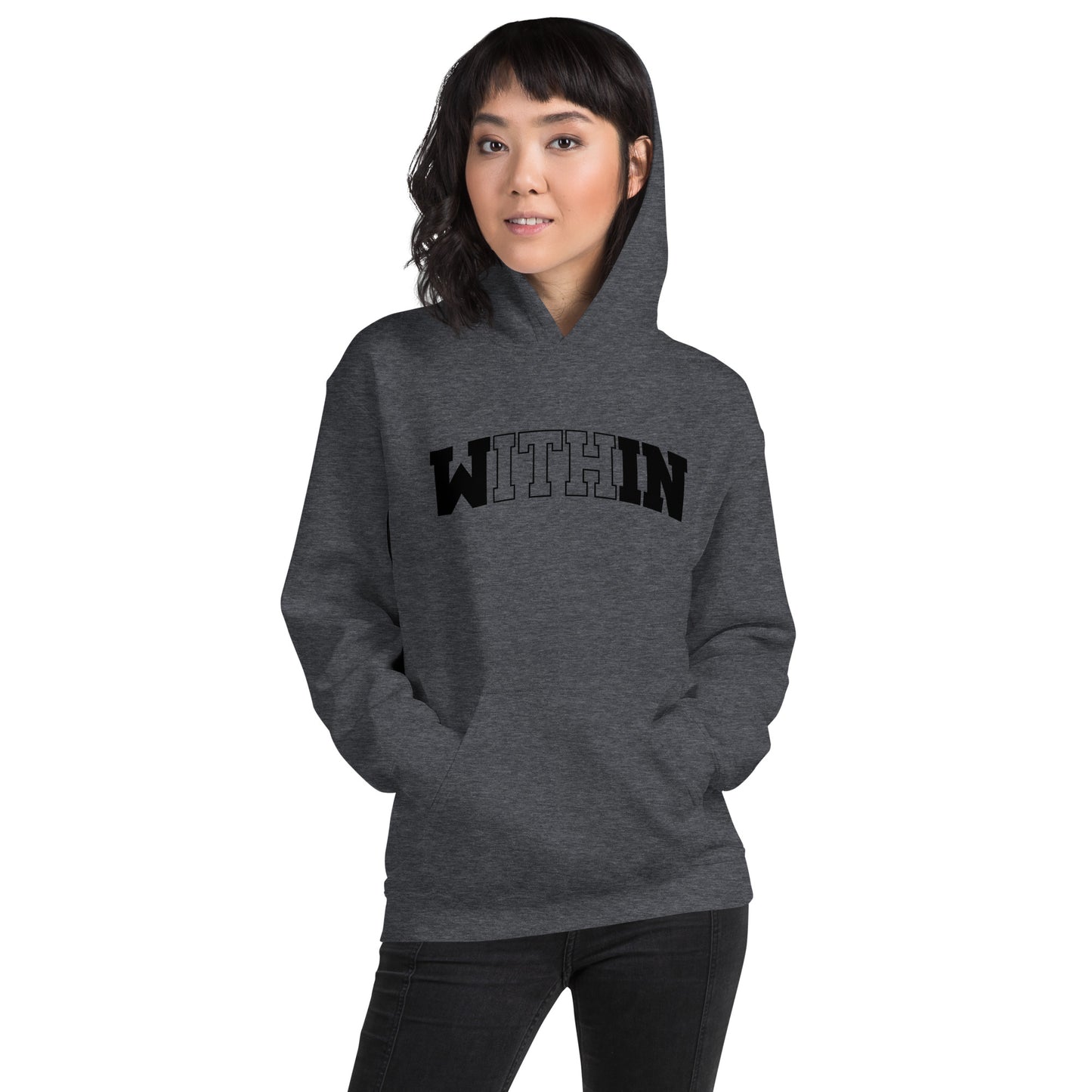 Black lettered Within Hoodie