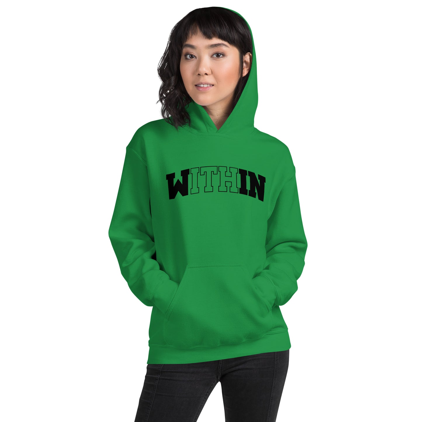 Black lettered Within Hoodie